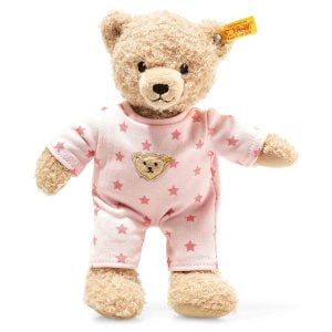 Steiff 241659 Teddy Bear Girl Baby with Pyjama, Beige/Pink, 25