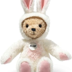 Easter Steiff Teddy Bear Bunny Plush, Whisper White, 27 cm Free Steiff Bag