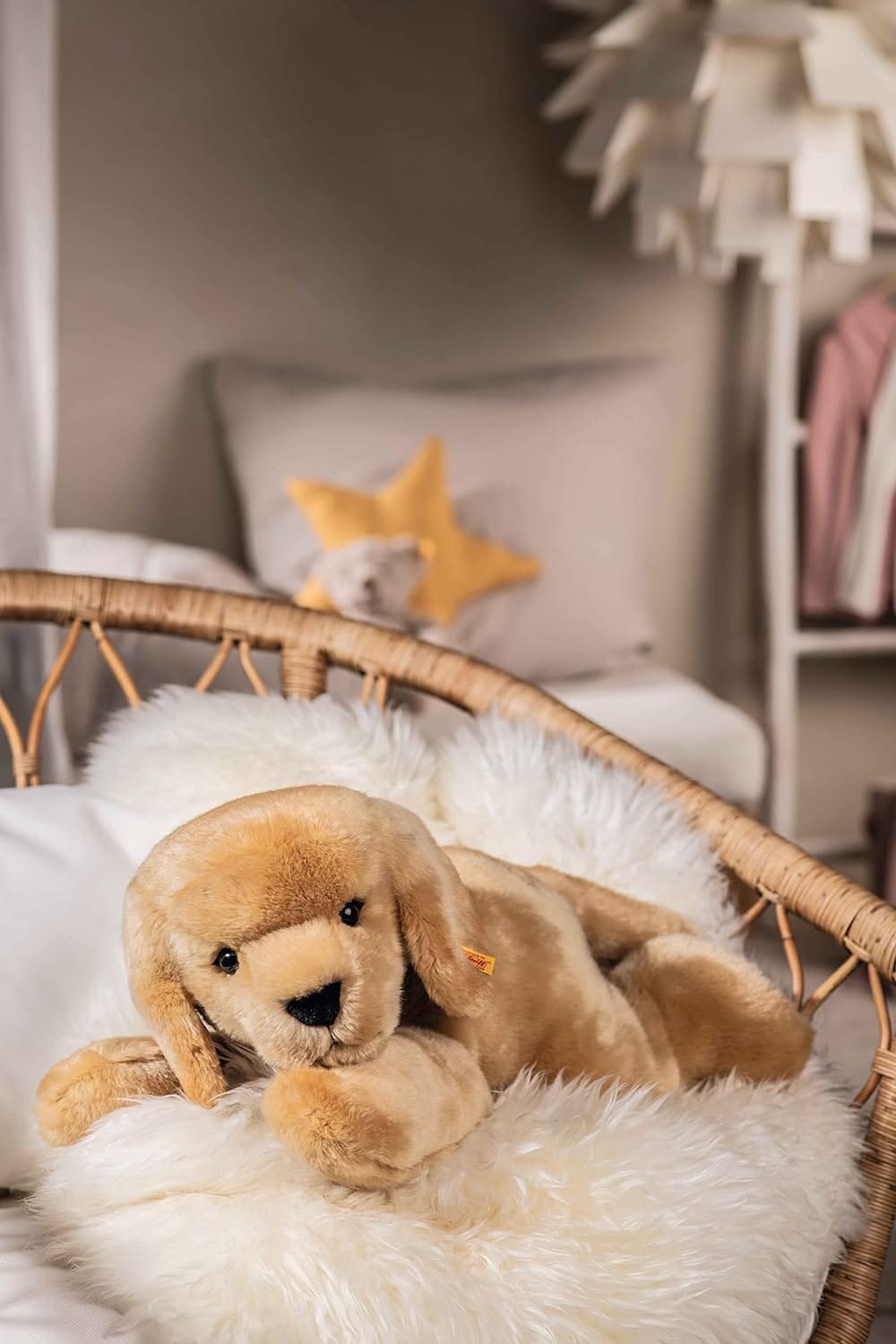 Steiff 067433 Henny dog 50cm blond lying Soft - Image 2