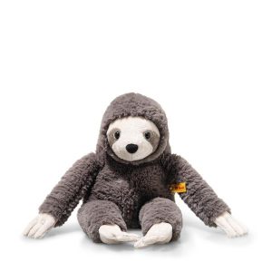 Steiff 056383 Sanny Sloth Cuddly Sitting Grey Plush Soft Toy
