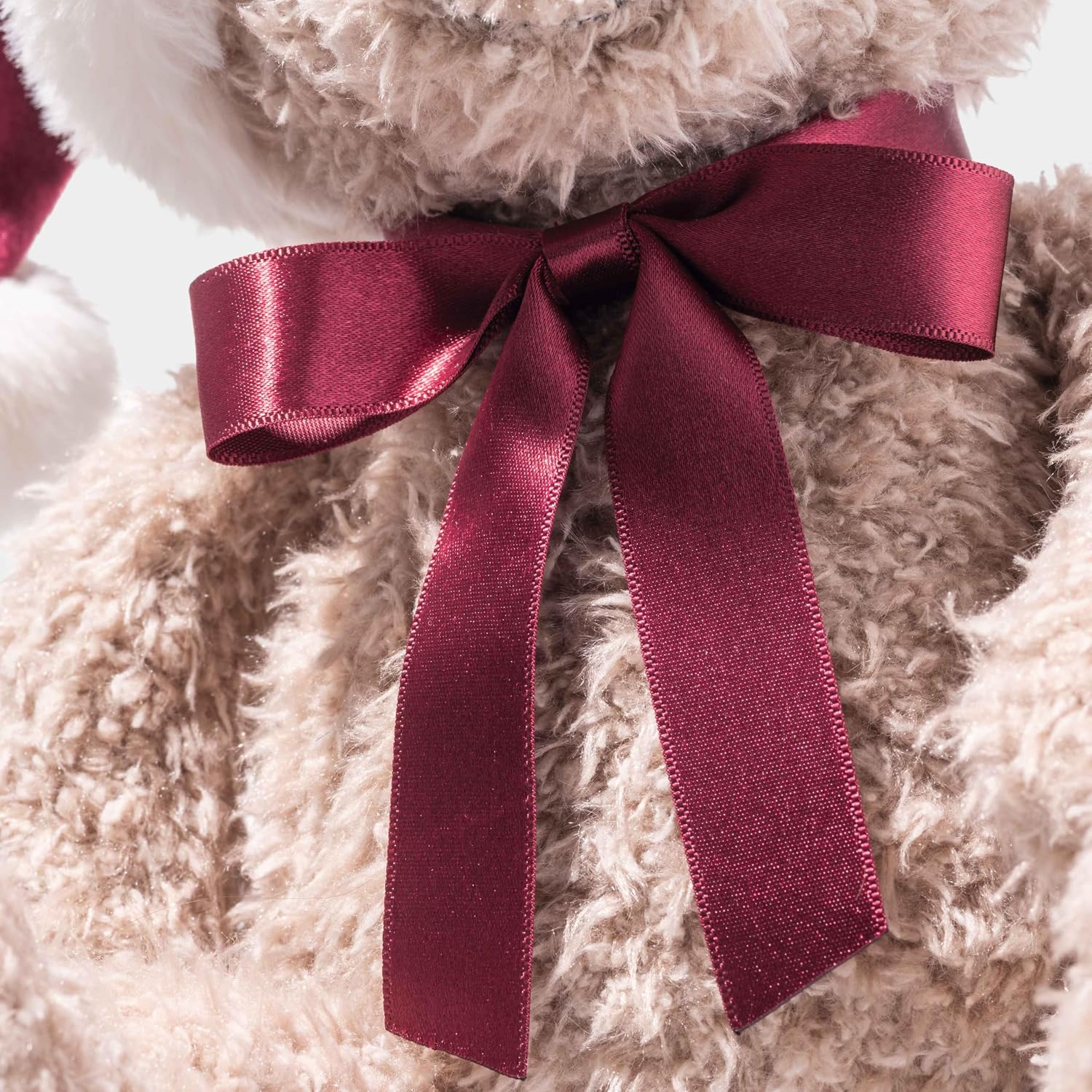 Steiff Cuddly Toy Jimmy Teddy Bear Christmas, Cute Stuffed Toy with Plastic Eyes, Children, Boys & Girls, Friends, 30 cm, Beige, 114267 - Image 4